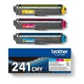Brother tonerová kazeta azurová / magenta / žlutý (TN241CMY) (multipack)