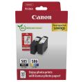 Canon inkoustová kazeta /fotopapír černá / barva (6205C004 / PG585CL586) (Dvojbalení, multipack)